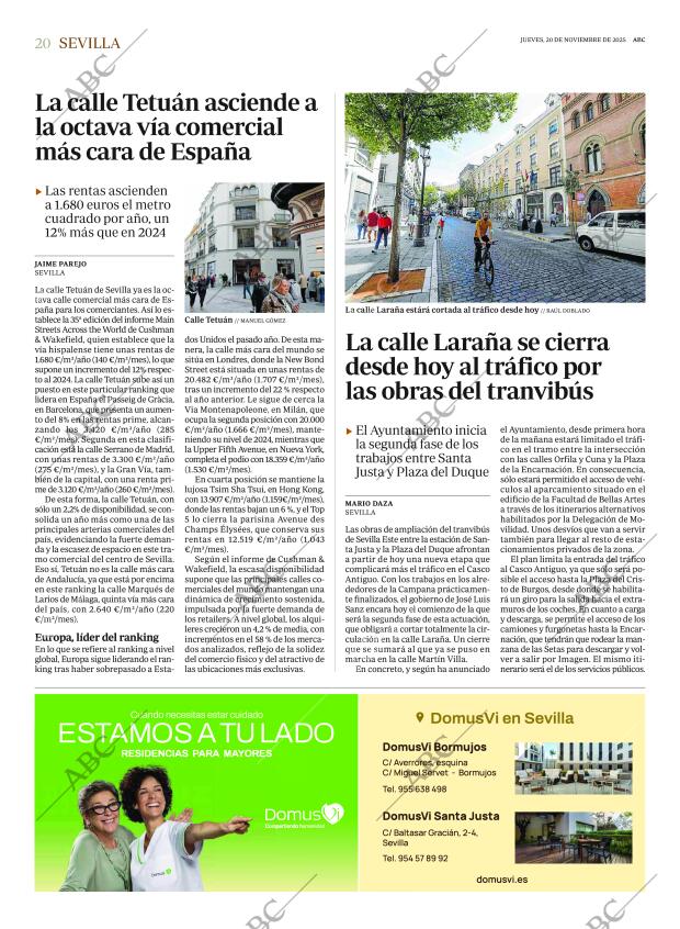 ABC SEVILLA 20-11-2025 página 20