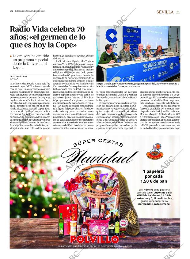 ABC SEVILLA 20-11-2025 página 25