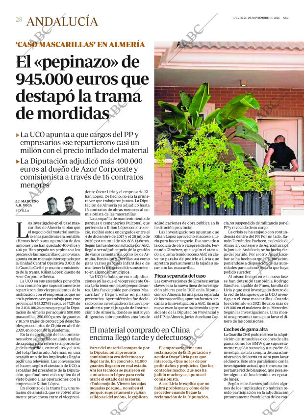 ABC SEVILLA 20-11-2025 página 28