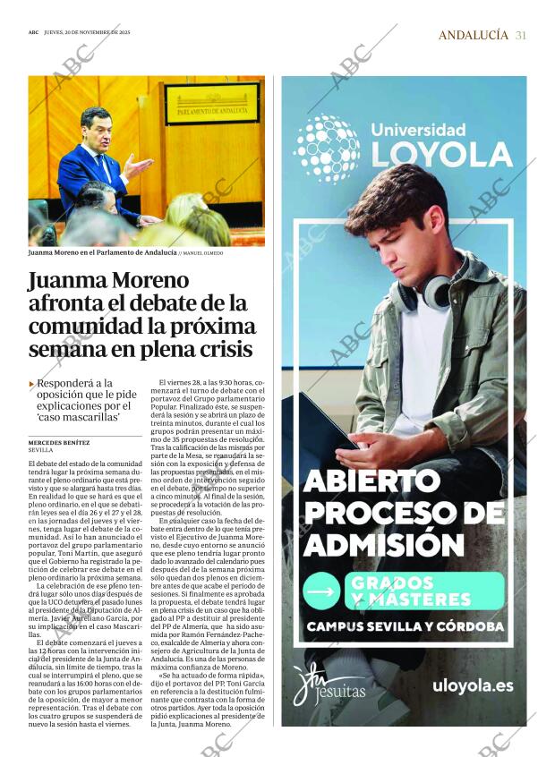 ABC SEVILLA 20-11-2025 página 31