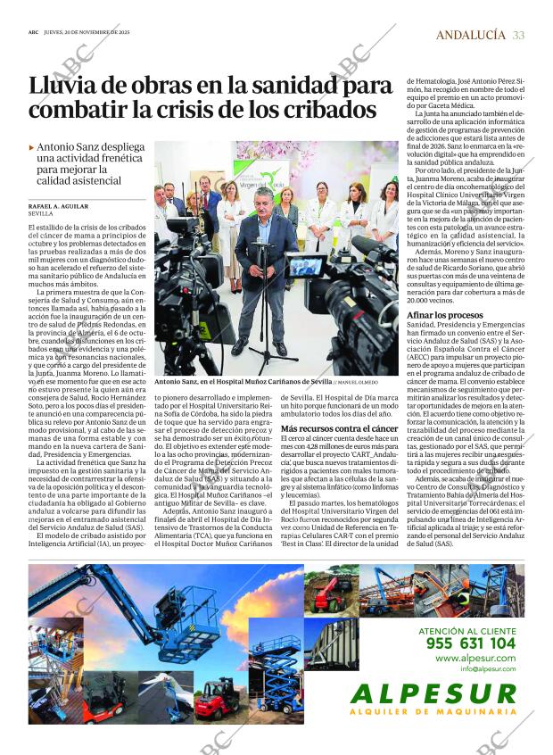 ABC SEVILLA 20-11-2025 página 33
