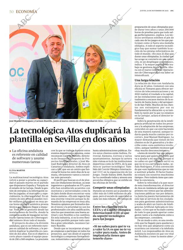 ABC SEVILLA 20-11-2025 página 50
