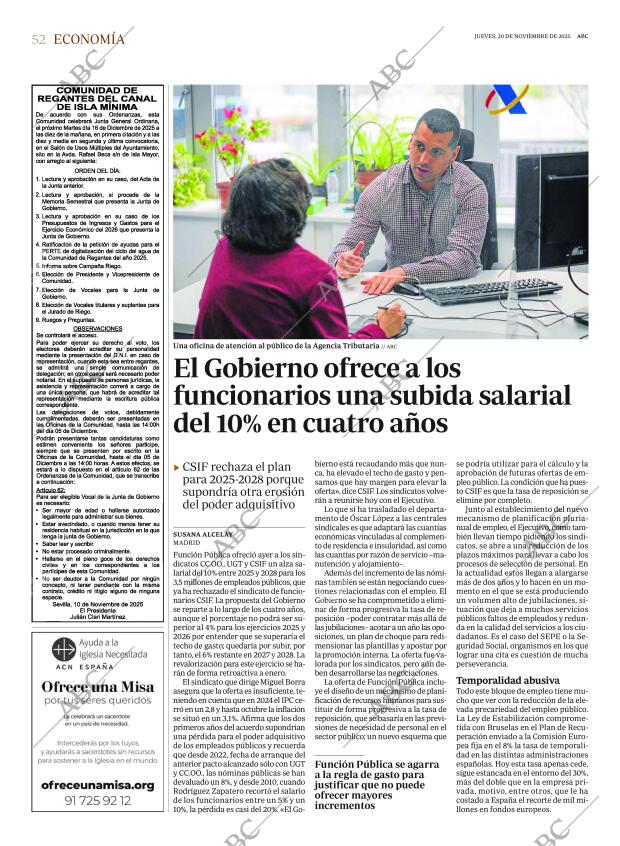 ABC SEVILLA 20-11-2025 página 52