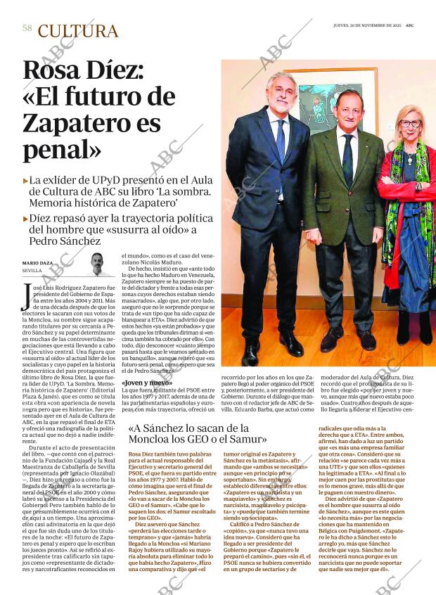 ABC SEVILLA 20-11-2025 página 58