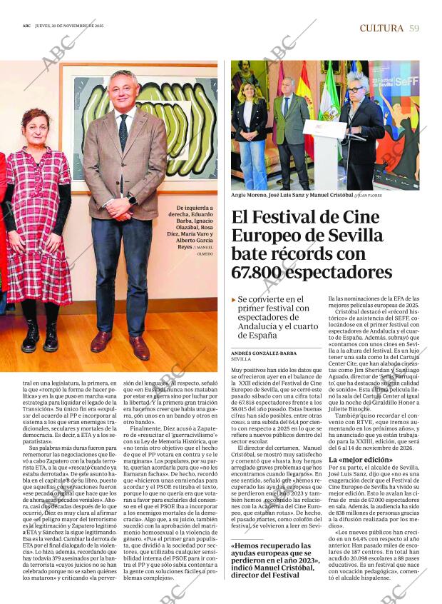 ABC SEVILLA 20-11-2025 página 59