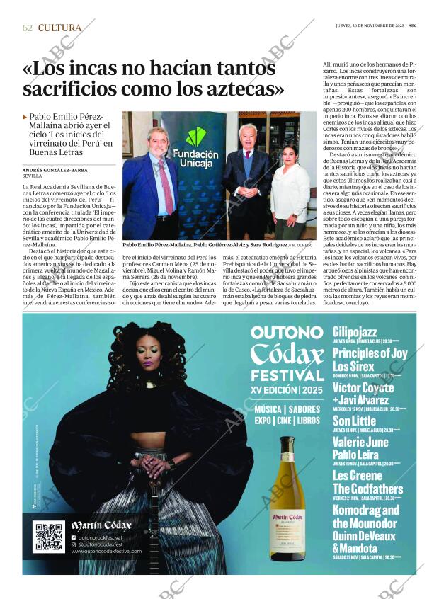 ABC SEVILLA 20-11-2025 página 62