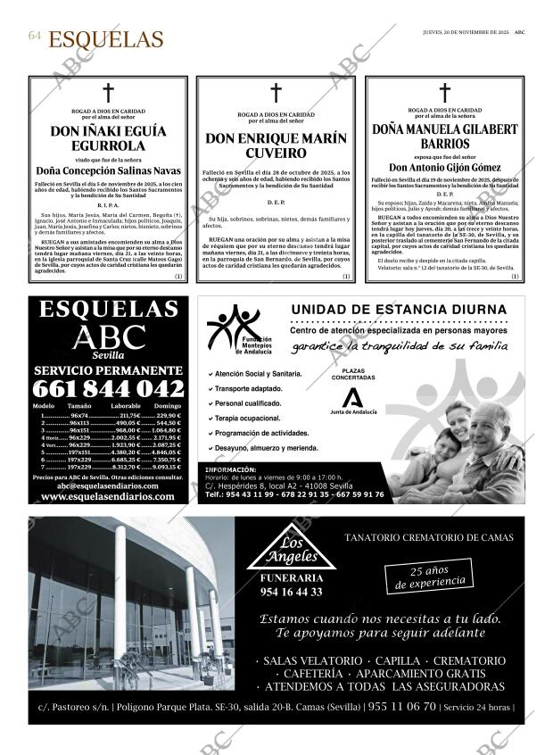 ABC SEVILLA 20-11-2025 página 64