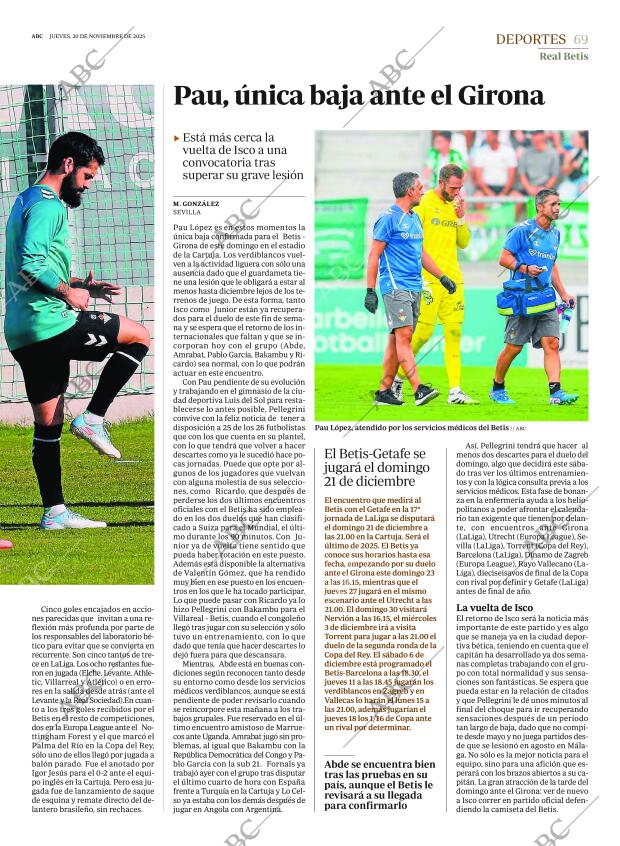 ABC SEVILLA 20-11-2025 página 69
