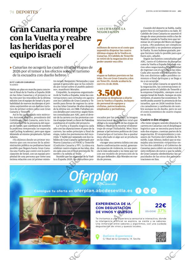 ABC SEVILLA 20-11-2025 página 74