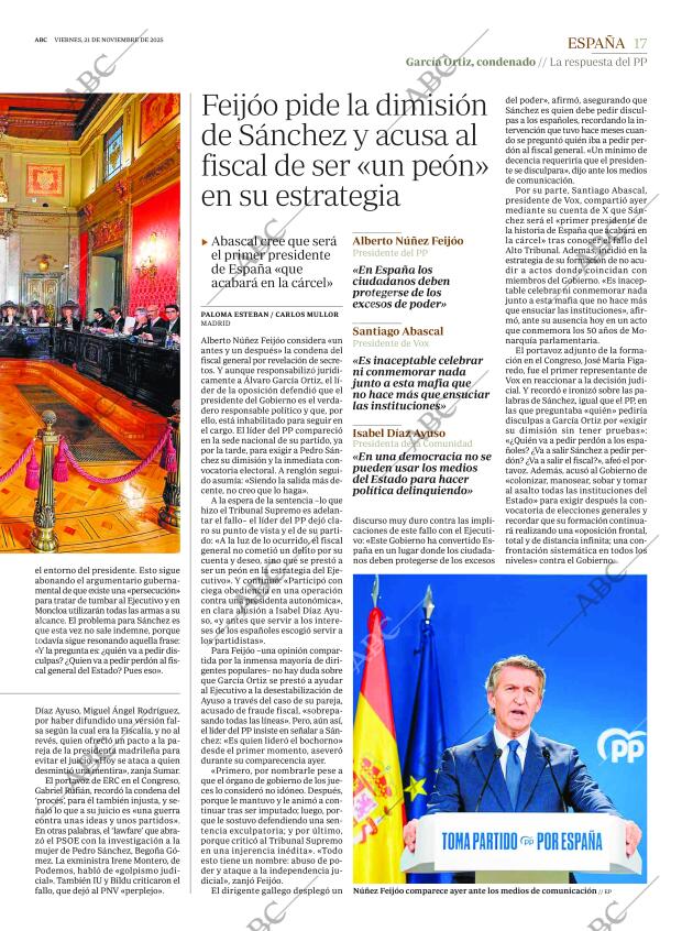 ABC MADRID 21-11-2025 página 17
