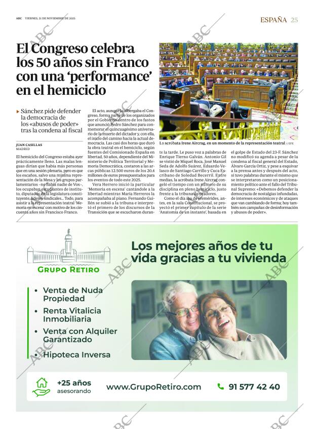 ABC MADRID 21-11-2025 página 25