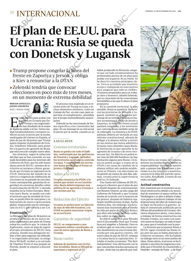 ABC MADRID 21-11-2025 página 26