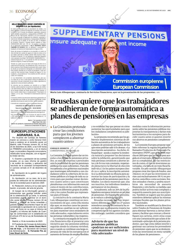 ABC MADRID 21-11-2025 página 36