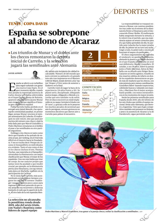 ABC MADRID 21-11-2025 página 53