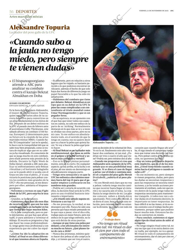 ABC MADRID 21-11-2025 página 56