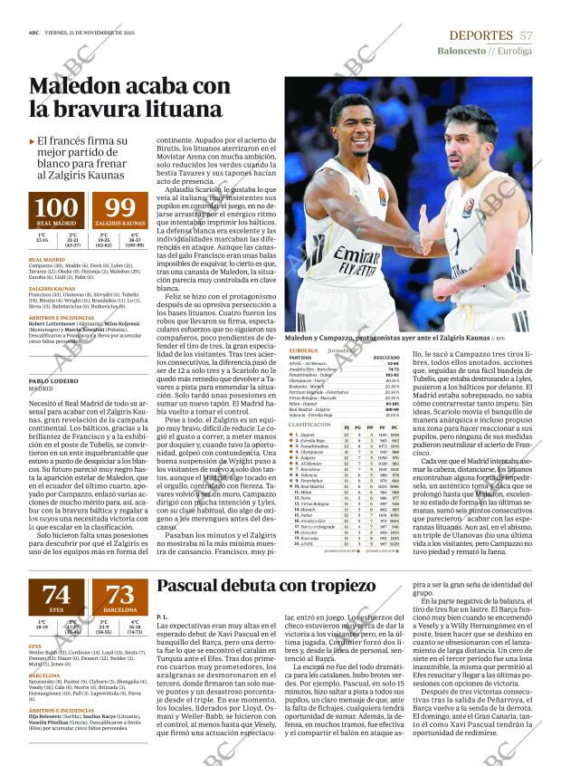 ABC MADRID 21-11-2025 página 57