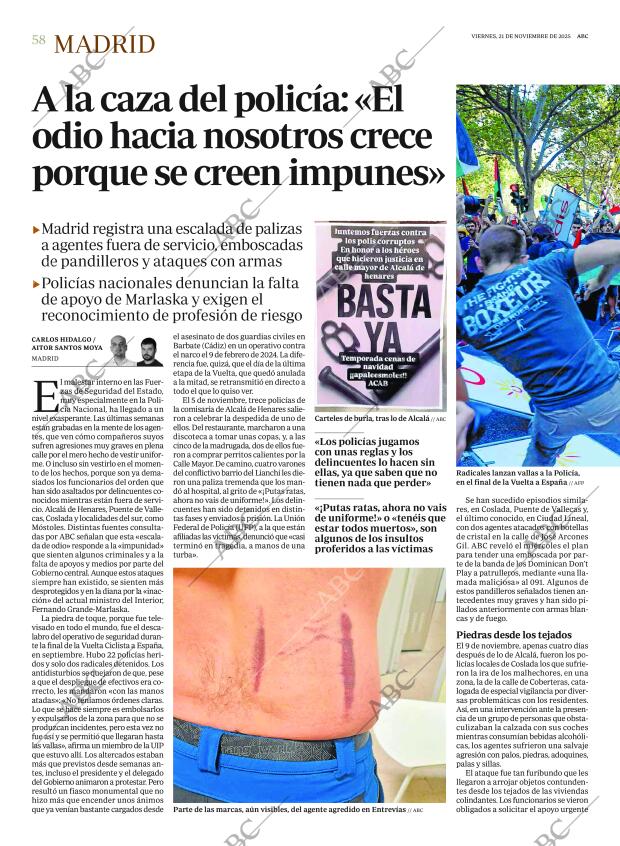 ABC MADRID 21-11-2025 página 58
