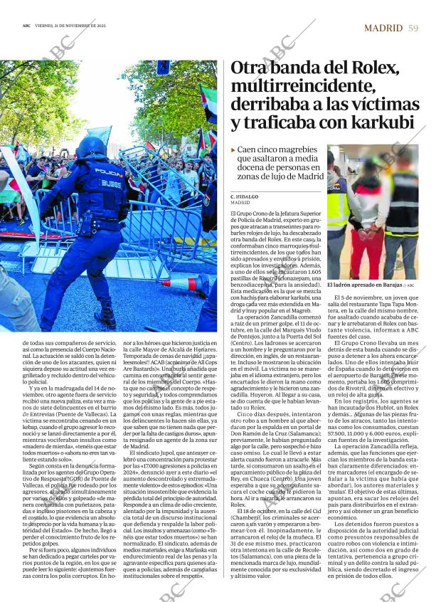 ABC MADRID 21-11-2025 página 59