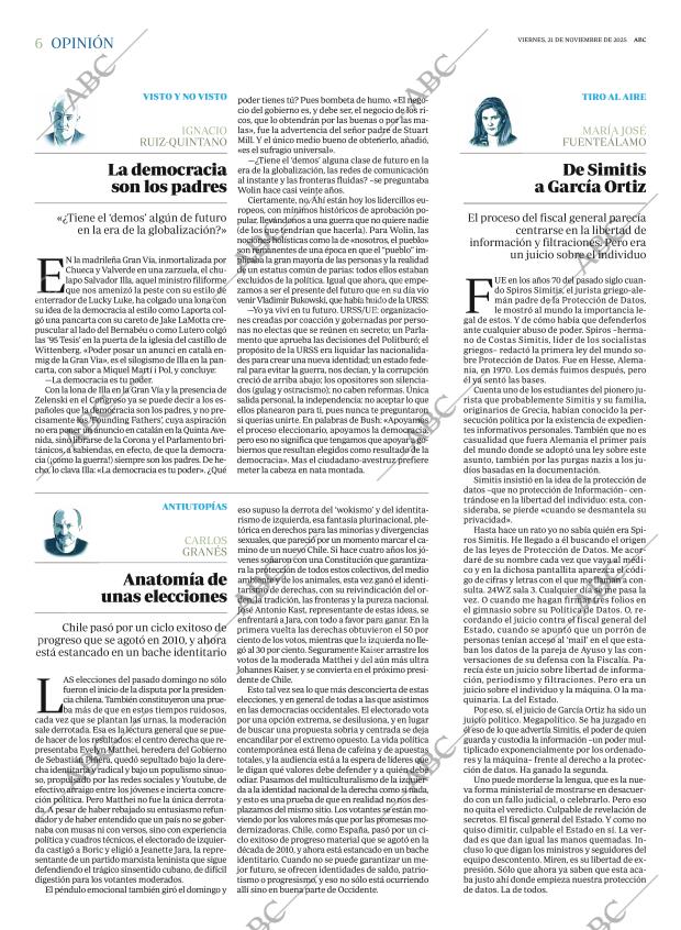 ABC MADRID 21-11-2025 página 6