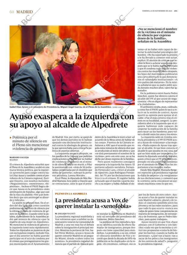 ABC MADRID 21-11-2025 página 60