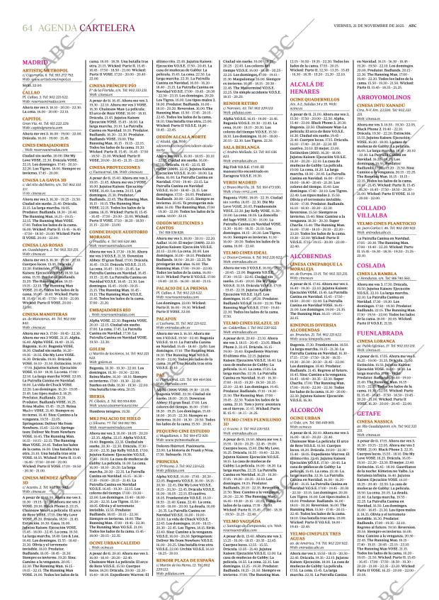 ABC MADRID 21-11-2025 página 64