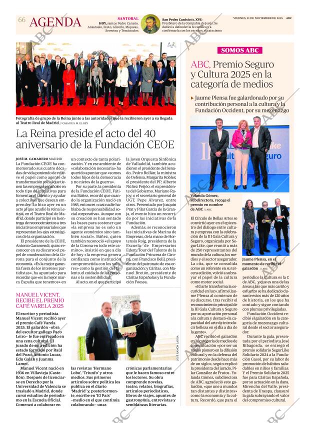 ABC MADRID 21-11-2025 página 66