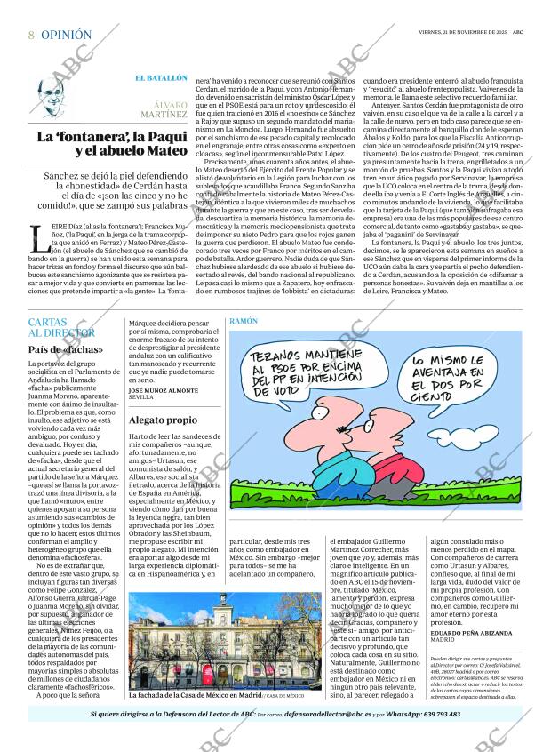 ABC MADRID 21-11-2025 página 8