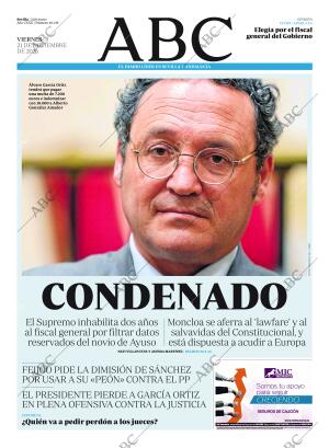 ABC SEVILLA 21-11-2025 página 1