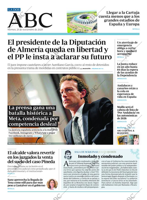 ABC SEVILLA 21-11-2025 página 2