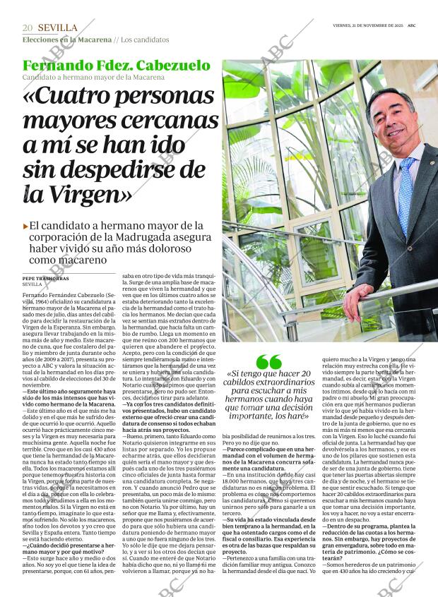 ABC SEVILLA 21-11-2025 página 20