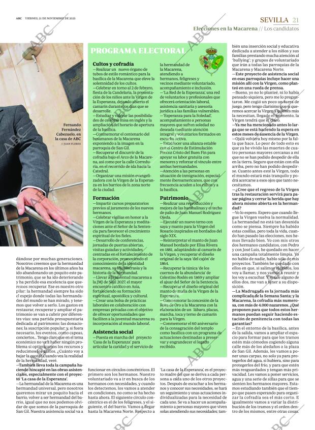 ABC SEVILLA 21-11-2025 página 21