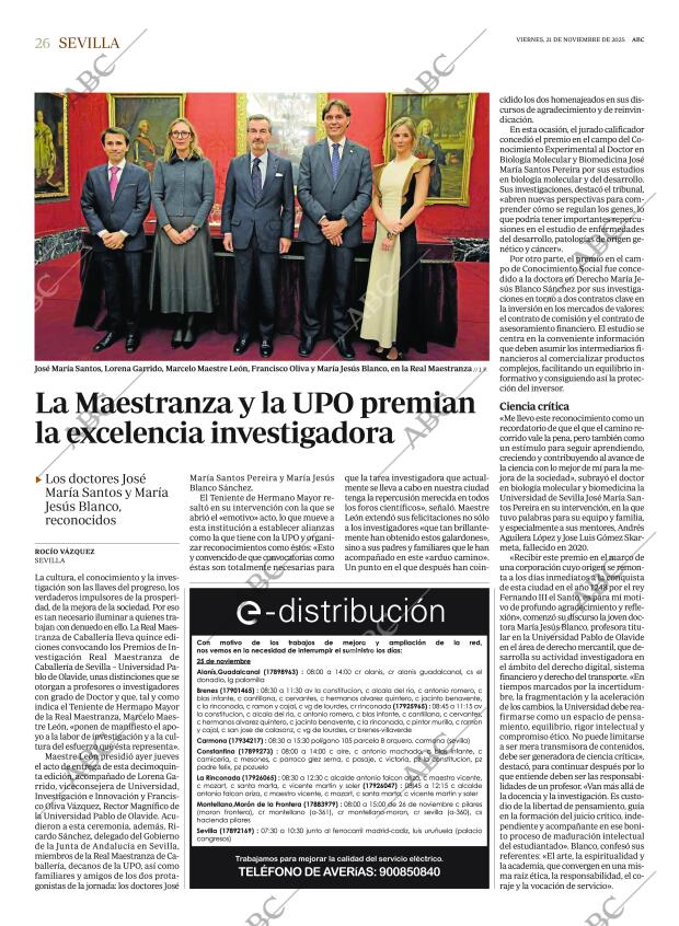 ABC SEVILLA 21-11-2025 página 26