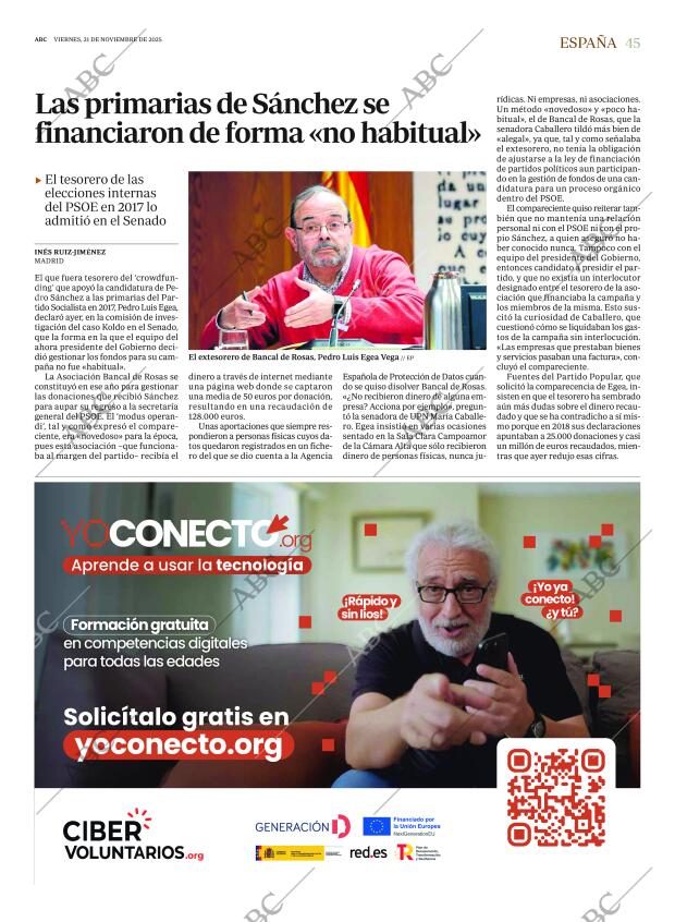 ABC SEVILLA 21-11-2025 página 45