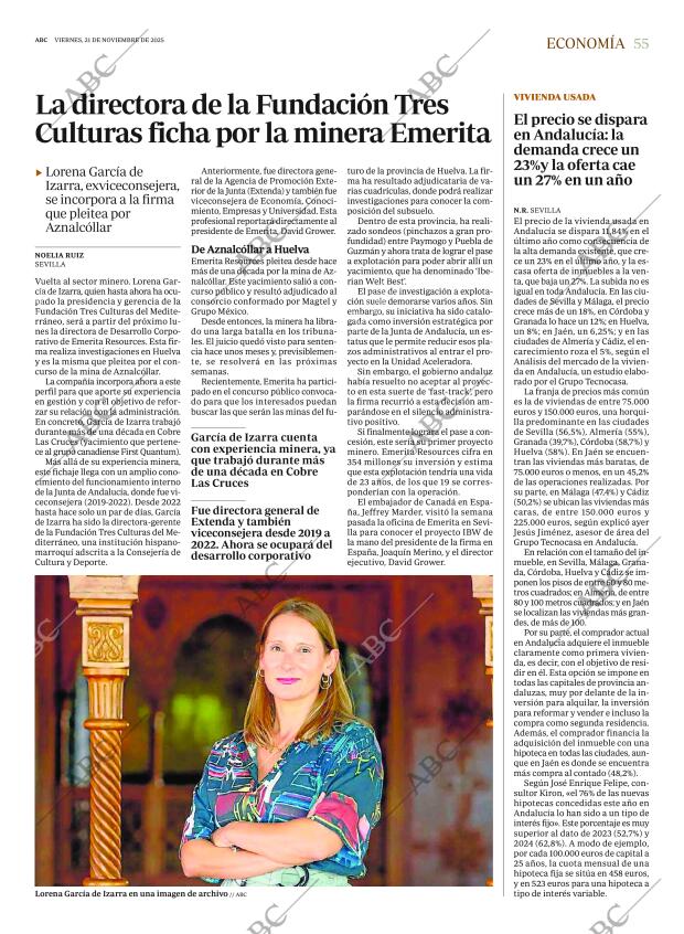 ABC SEVILLA 21-11-2025 página 55