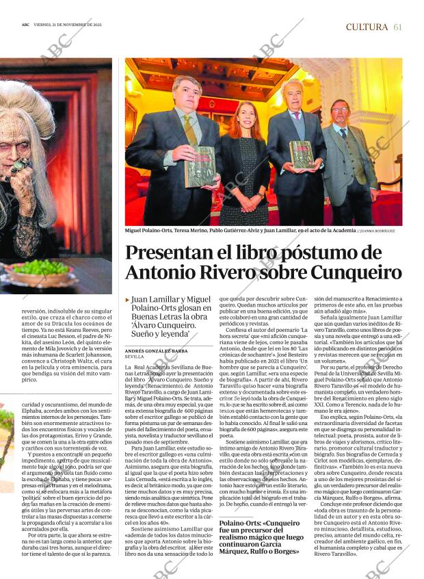 ABC SEVILLA 21-11-2025 página 61