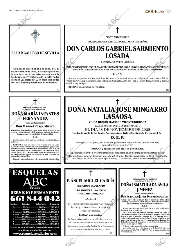 ABC SEVILLA 21-11-2025 página 67