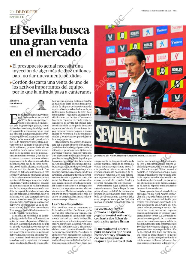 ABC SEVILLA 21-11-2025 página 70