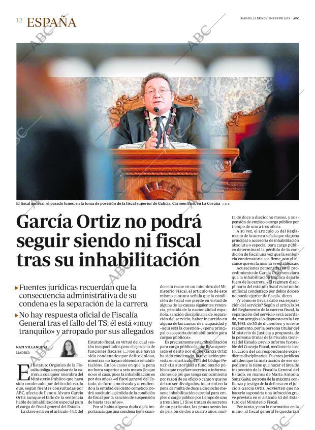 ABC MADRID 22-11-2025 página 12