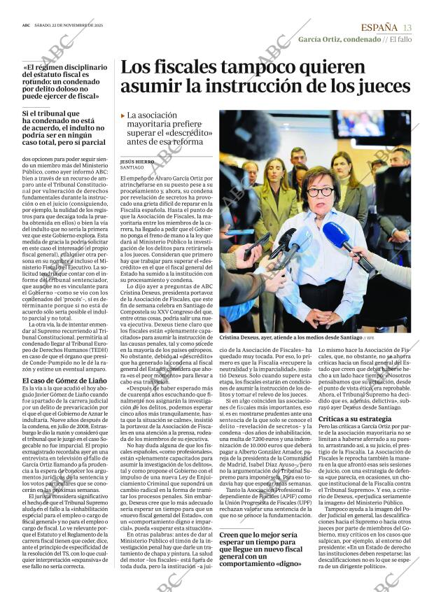 ABC MADRID 22-11-2025 página 13