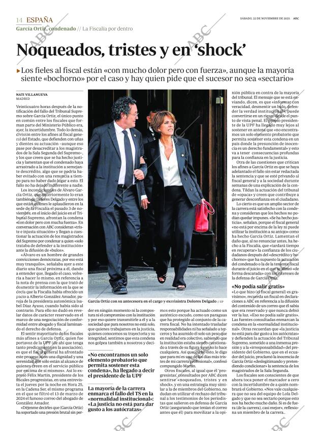 ABC MADRID 22-11-2025 página 14