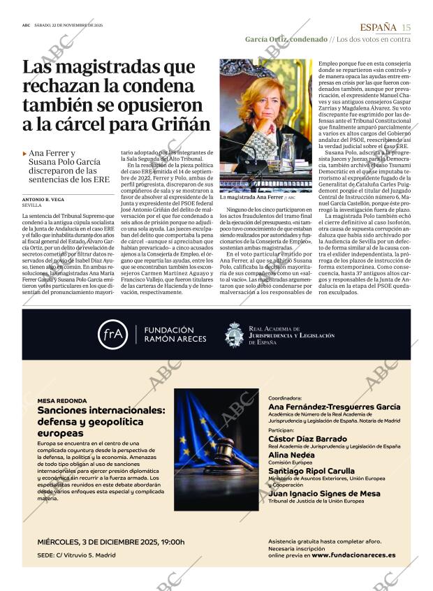 ABC MADRID 22-11-2025 página 15