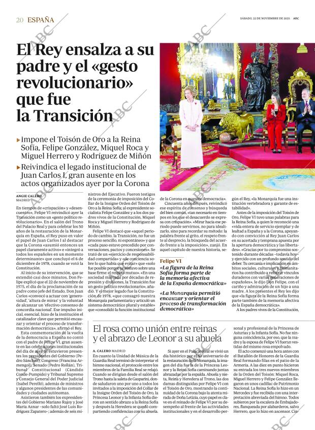 ABC MADRID 22-11-2025 página 20
