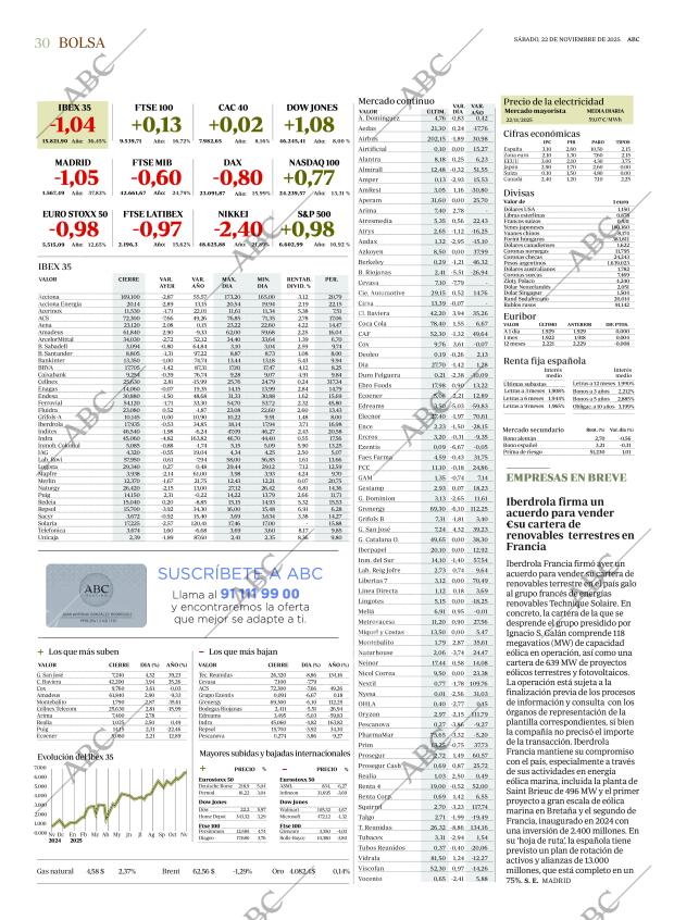 ABC MADRID 22-11-2025 página 30