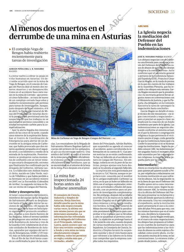 ABC MADRID 22-11-2025 página 33
