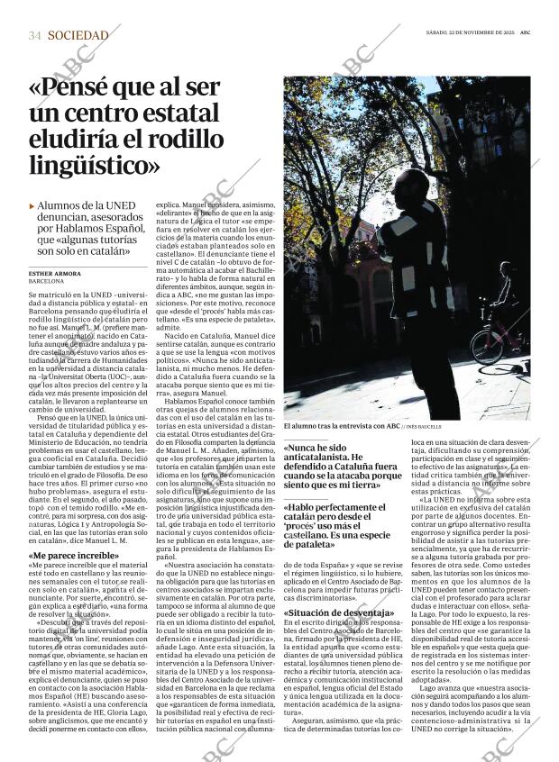 ABC MADRID 22-11-2025 página 34