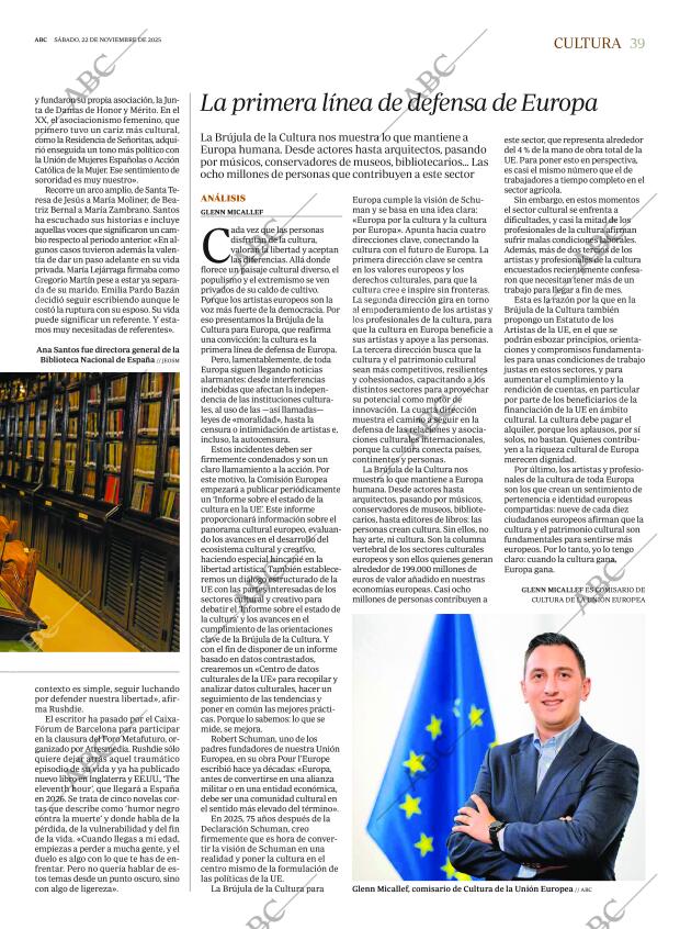 ABC MADRID 22-11-2025 página 39
