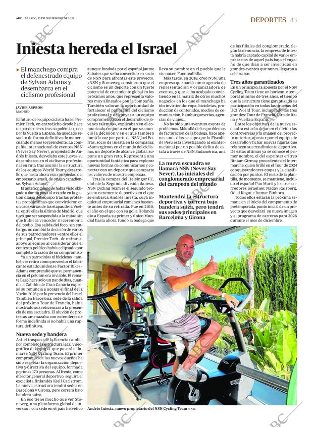 ABC MADRID 22-11-2025 página 43