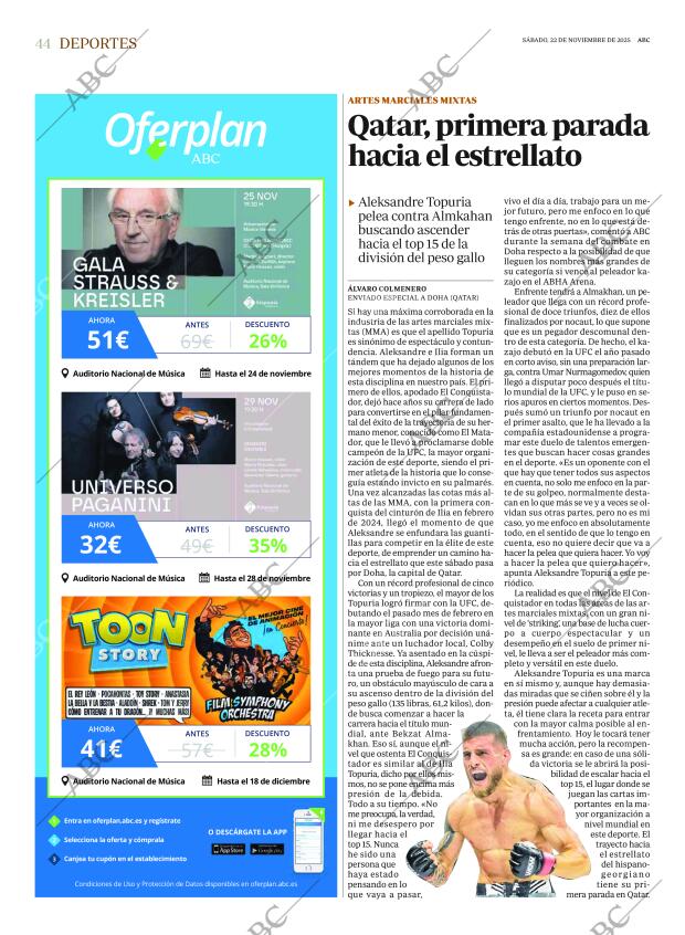 ABC MADRID 22-11-2025 página 44