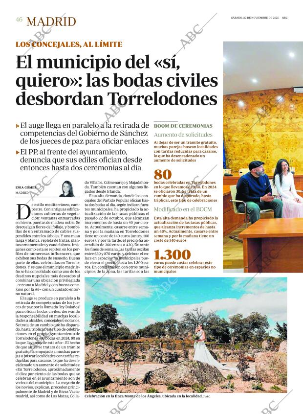 ABC MADRID 22-11-2025 página 46