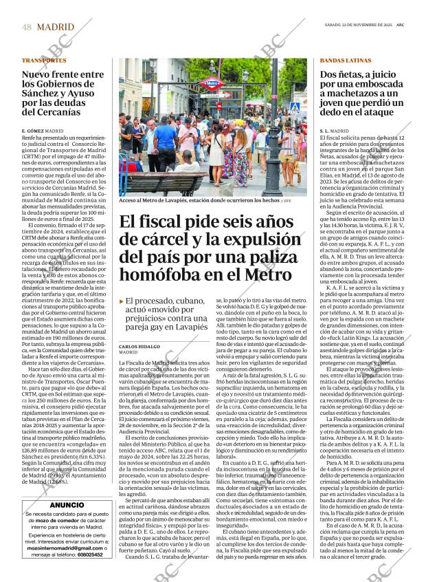 ABC MADRID 22-11-2025 página 48